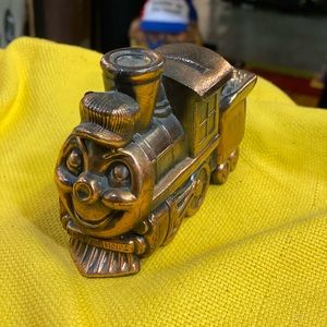 Vintage Thomas the Train Bronze Coin Bank